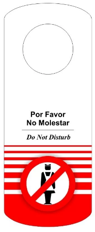 15) Cartel No Molestar